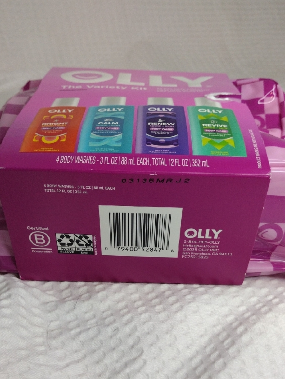 OLLY The Variety Kit - Pink Travel Pouch Set Of 4 - Picture 6 of 6